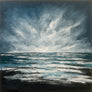 Original Painting Wild and Free Bigbury Bay Devon