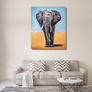 Canvas Print Elephant Power