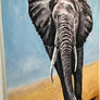 Canvas Print Elephant Power