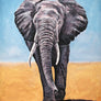 Canvas Print Elephant Power