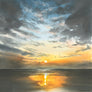Canvas Print Sunrise on Wet Sand