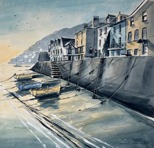 Original Painting Bayards Cove Dartmouth Devon