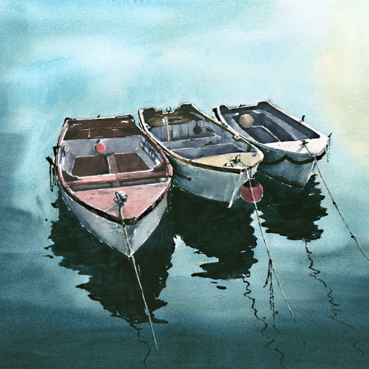 Canvas Print Ropes and Reflections St Ives