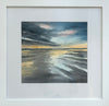 Original Painting Sunset Wet Sand Reglections Bigbury Bay Devon