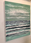 Original Painting Rolling Waves Bigbury Bay Devon