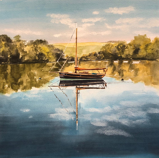 RESERVED Original Painting Stillness Batson Creek