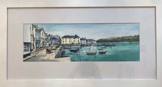 Original Painting Bayards Cove Dartmouth Ferry Devon