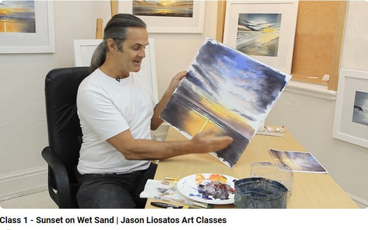 Painting Seascapes and Trees in Watercolour Courses with Jason Liosatos