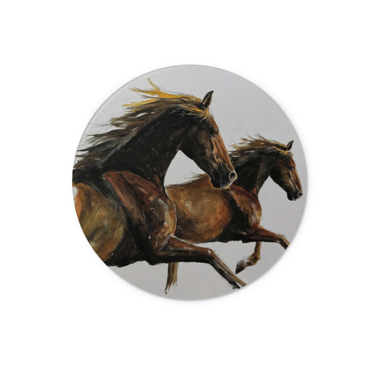 Wild and Free Glass Chopping Board