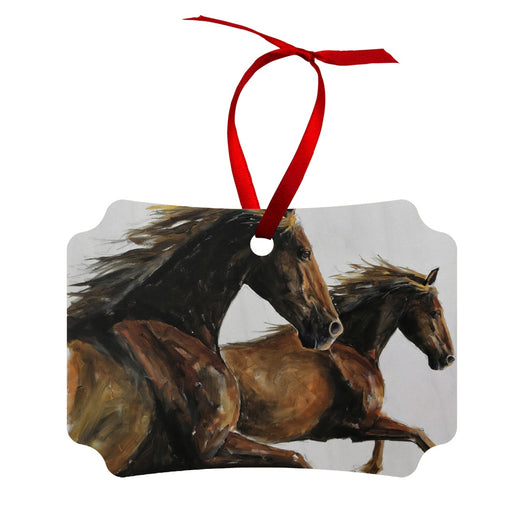 Wild and Free Wood Ornament