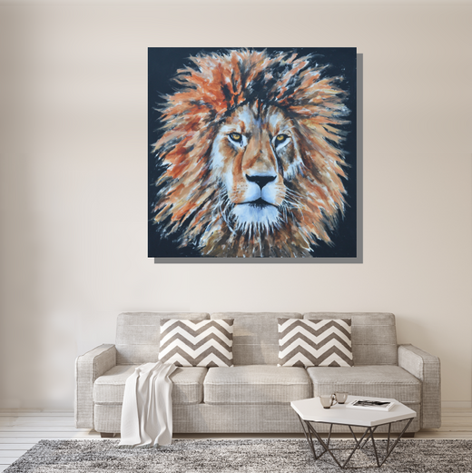 Canvas Print Lion Power