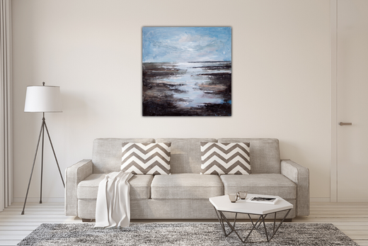 Canvas Print Light on Waves